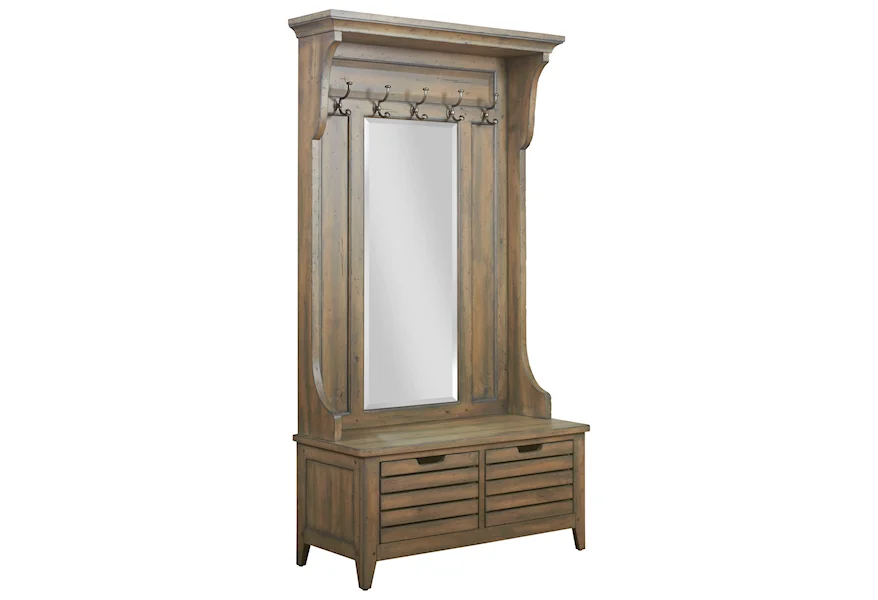 Mill House Warren Hall Tree by Kincaid Furniture at Esprit Decor Home Furnishings